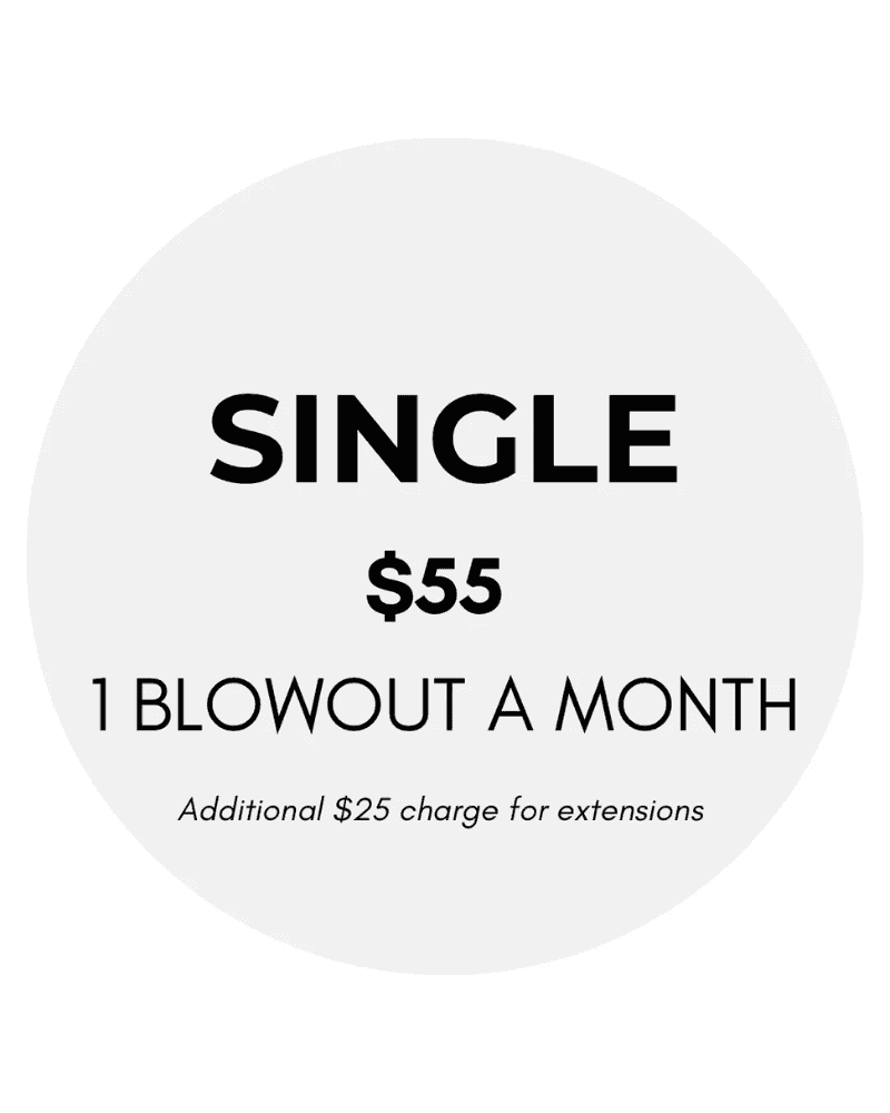 Single blowout plan: $55/month, with a $25 extension fee.